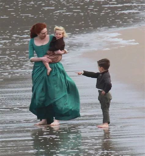 Aidan Turner And Eleanor Tomlinson Share A Tender Kiss On The Beach As Poldark Series Four