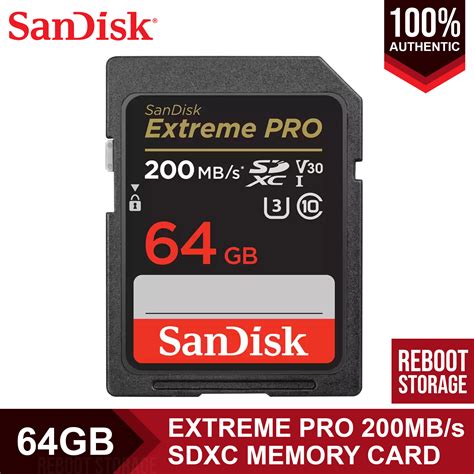 Sandisk 64gb Extreme Pro Uhs I Sdxc Memory Card Lazada Ph