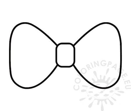 Bow Tie Template Sketch Coloring Page