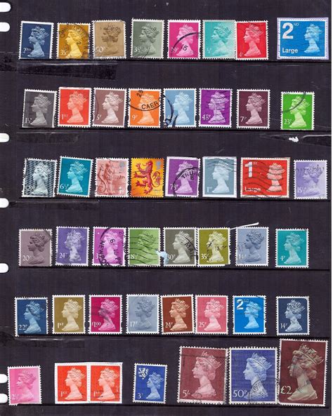Gb Qe Stamp Collection Machin Stamp Collection 163 Stamps Bargain 6