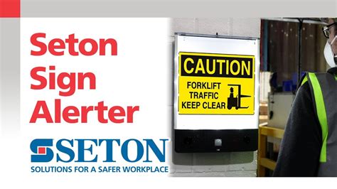 Seton Safety Sign Alerter Seton Video Youtube