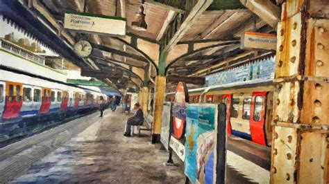 London Underground Digital Art By Zahra Majid Fine Art America