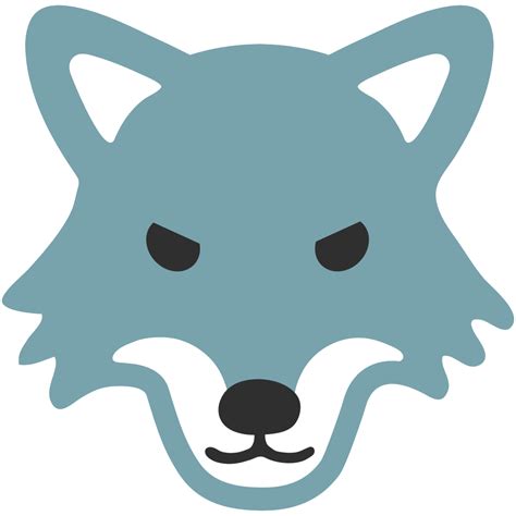 Fileemoji U1f43asvg Wolf Face Android Clip Art Png Home Decor