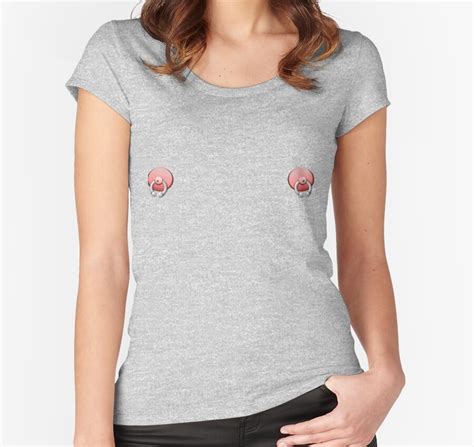 Pierced Nipples Womens Fitted Scoop T Shirts By Cloddo Redbubble