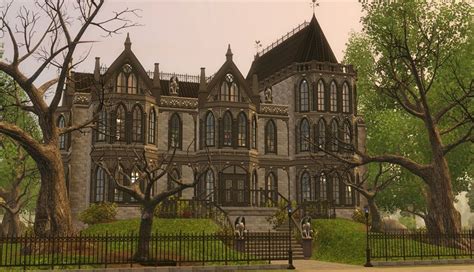 New Goth Manor By Petalbot Gothic House Vampire House Manor Exterior