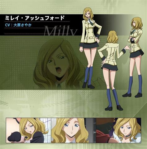 milly ashford code geass lelouch of the rebellion anime characters database