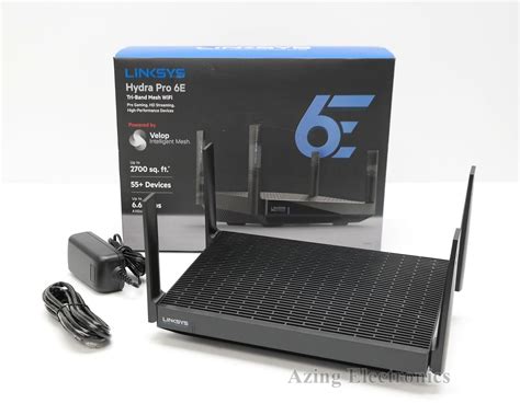 Linksys Mr7500 Hydra Pro 6e Axe6600 Wifi Tri Band Gaming Router Black