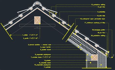 Roof Detail Drawing Home Interior Design