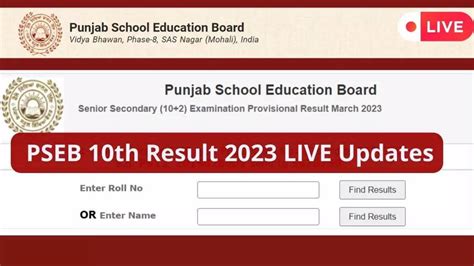 Punjab 10th Result 2023 Check Scorecards Via Roll Number
