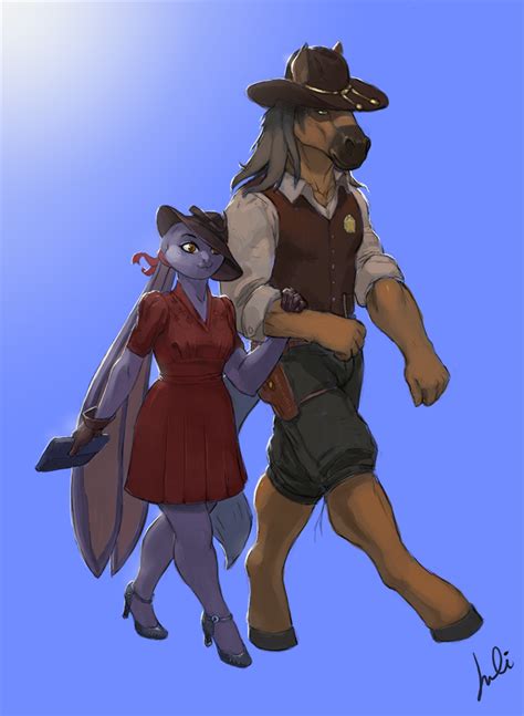 The Big Imageboard Tbib Anthro Clothed Clothing Duo Equine Female