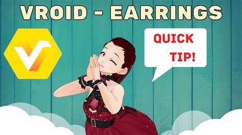 Vroid Studio Quicktips How To Make Earrings In Vroid Youtube