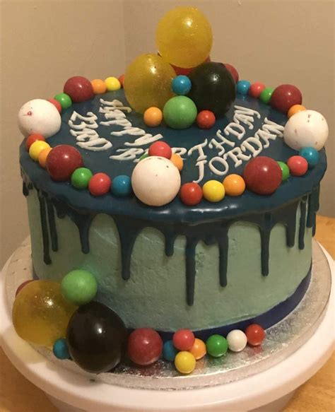 Bubblegum Flavoured Bubble Gum Birthday Cake Cake Birthday Cake
