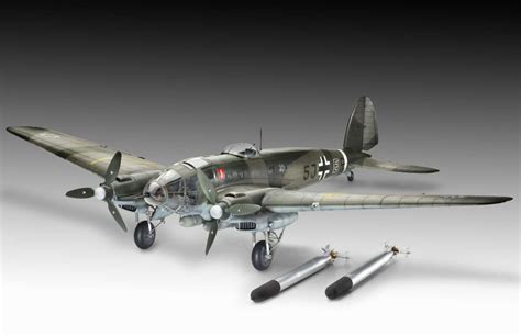 Aircraft Model Building Kits Revell Monogram 132 Scale Heinkel He 111