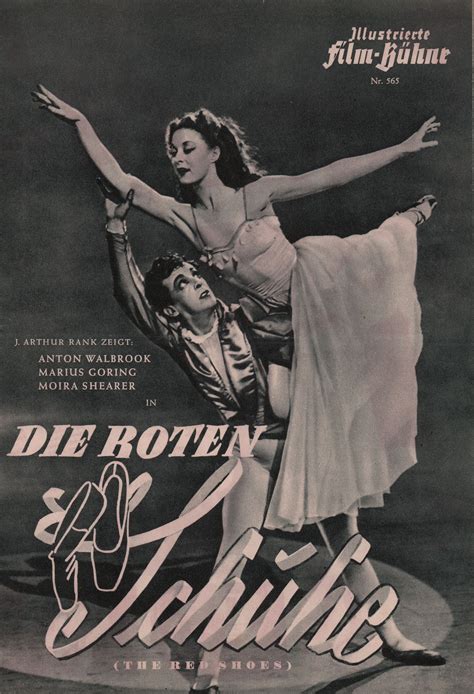 The movie poster 27 x 40 judith hoag, licensed new. The Red Shoes 1948 German Program | Posteritati Movie ...