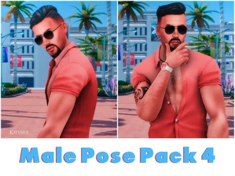 Male Pose Pack 4 At Katverse The Sims 4 Catalog