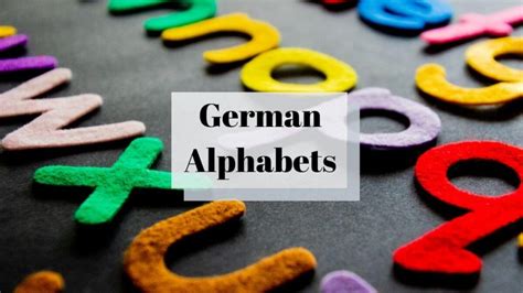 Learn The 26 Letters In The German Alphabet Buchstaben Bonus Video