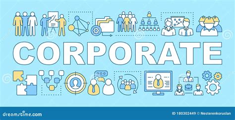 Corporate Word Concepts Banner Company Culture Partnership Office