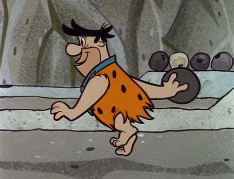 Fred As Twinkle Toes Bowling Flintstone Cartoon Classic Cartoon
