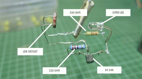 Rangkaian Sensor Ldr Untuk Saklar Lampu Otomatis Bc548 Transistor