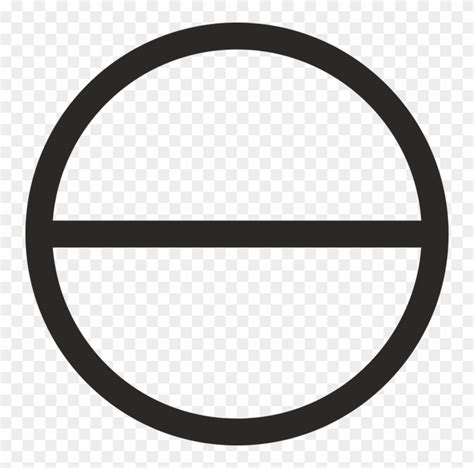 Alchemical Symbol Alchemy Zodiac Tarot Circle With Horizontal Line