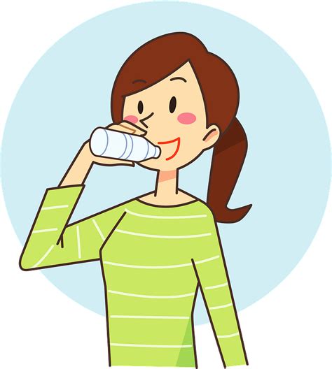 Woman Is Drinking Water Clipart Free Download Transparent Png Creazilla