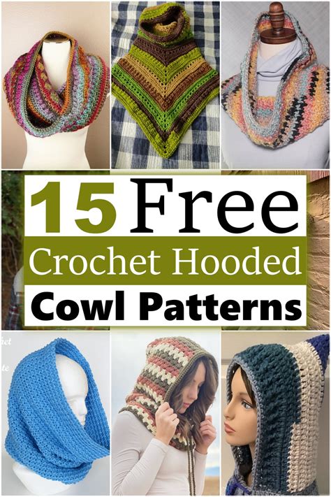 15 Free Crochet Hooded Cowl Patterns For Girls All Crochet Pattern