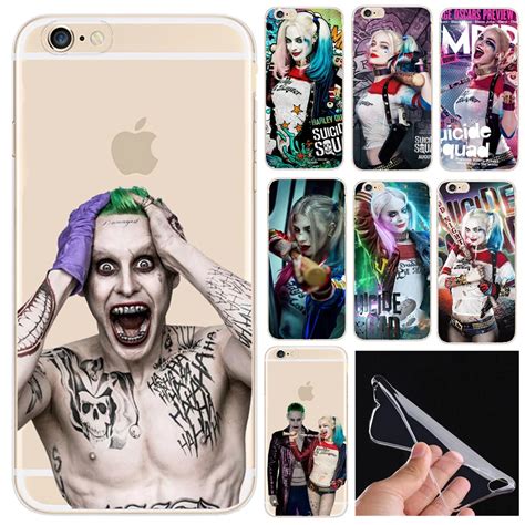 For Iphone 7 Case Suicide Squad Joker Harley Quinn Soft Tpu Protactive