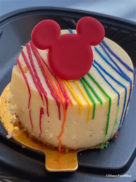 Review Limited Time Rainbow Cheesecake At Disneyland Resort The