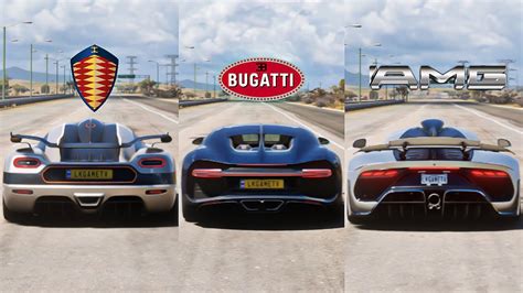 FH5 DRGA RACE Koenigsegg ONE1 Vs Bugatti Chiron Vs Mercedes AMG ONE