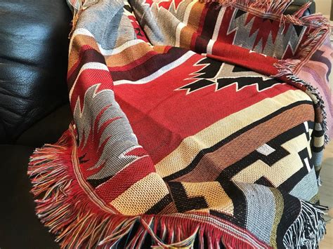 Native Americans Woven Blanket Native America Indian Etsy