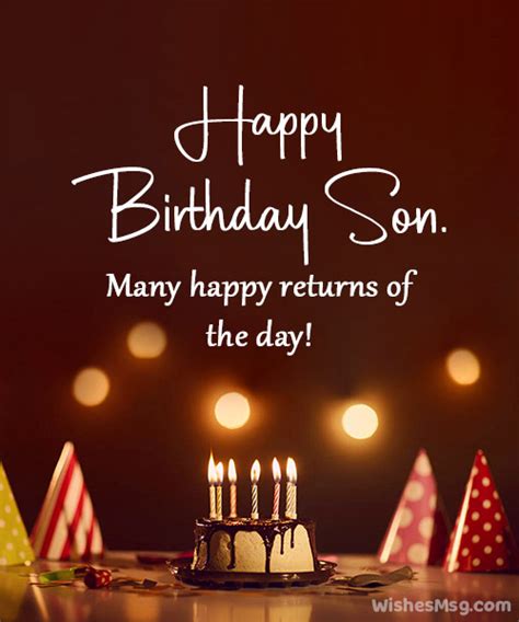 100 Birthday Wishes For Son Best Quotationswishes Greetings For