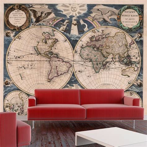 Murales Mapa Del Mundo Para Paredes Murales De Pared