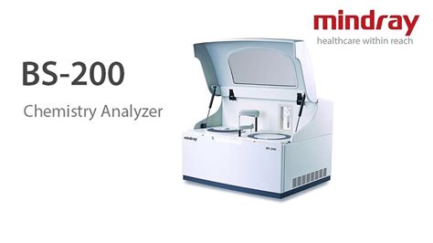 MINDRAY BS 200 Biochemistry Analyzer YouTube