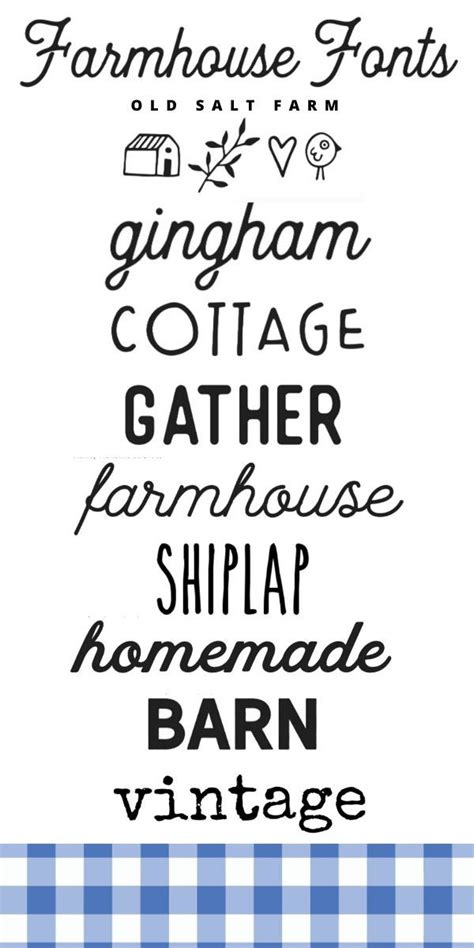Best Farmhouse Fonts Fonts Farmhousestyle Farmhousefonts