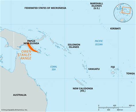 Owen Stanley Range Papua New Guinea Map And World War Ii Britannica