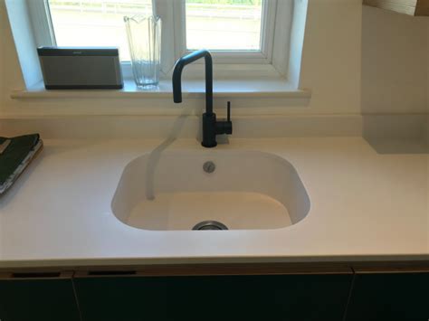 Silestone Blanco Zeus Suede Finish With Integrity One Sink Kitchen