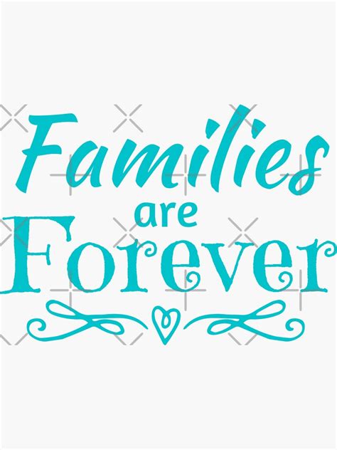 Families Are Forever Custom Options Sticker By Scottishbloom