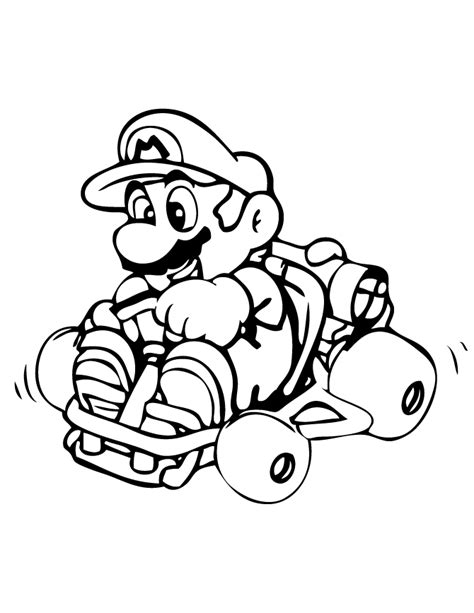 Mario Kart Coloring Pages Super Mario Coloring Pages