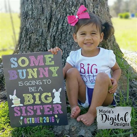 This Affordable Easter Printable Pregnancy Announcement Photo Prop Is The Perfect Way For Your