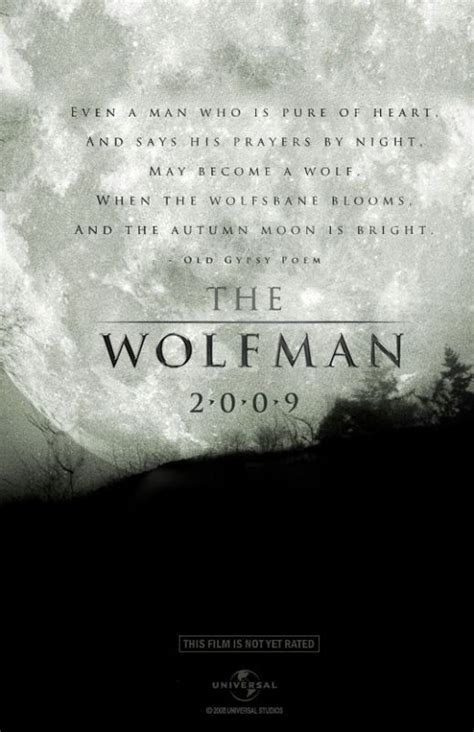 Wolfman Poem Poster I Love Werewolves