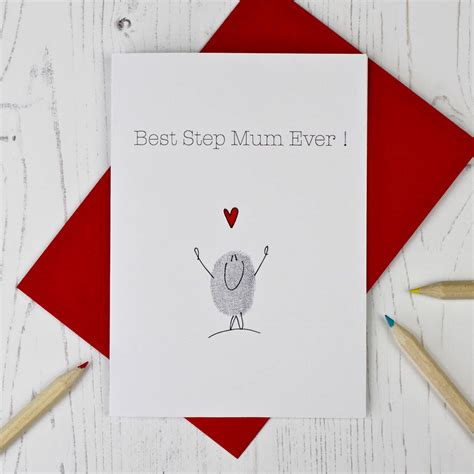 Best Step Mum Ever Card By Adam Regester Design
