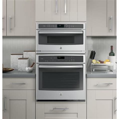 GE Profile 30 In Electric Convection Wall Oven With Built In Microwave