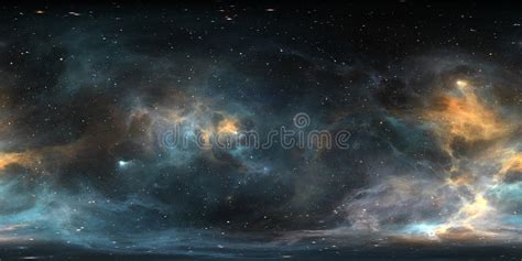 Space Background With Nebula And Stars Panorama Environment 360 Hdri