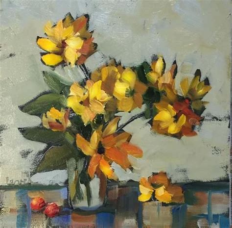 Daily Paintworks All The Yellows Original Fine Art For Sale