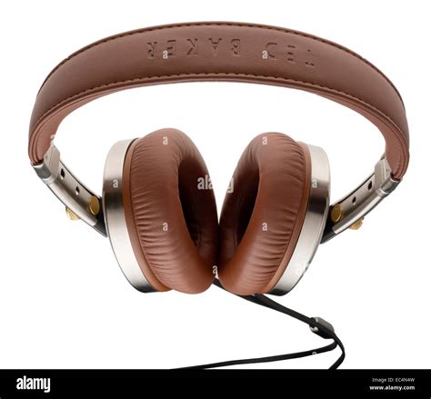 Ted Baker Branded Brown Leather Headphones Over Ear Headphones Called