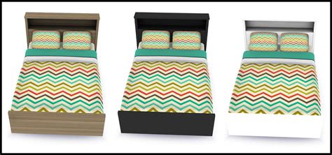 Download Sims 4 Pose Love Wood Bed Modern Bed Sims 4