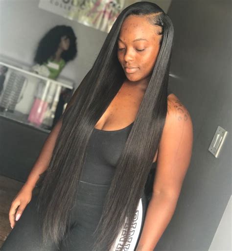 22 Straight Weave Hairstyles With Side Part Hairstyle Catalog