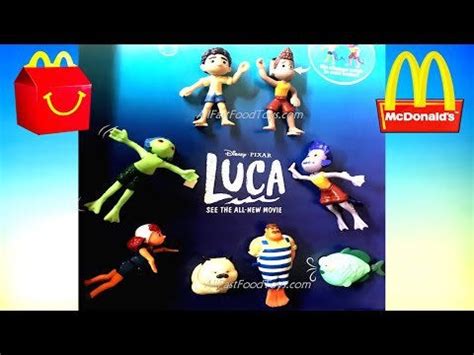 Luca invitation, luca birthday, luca disney invitation, luca pixar invitation card, invitation with free thank you tags! 2021 McDonald's Luca Happy Meal Toys Complete Set of 8 Disney Pixar movie Sneak Peek : kidsmeal