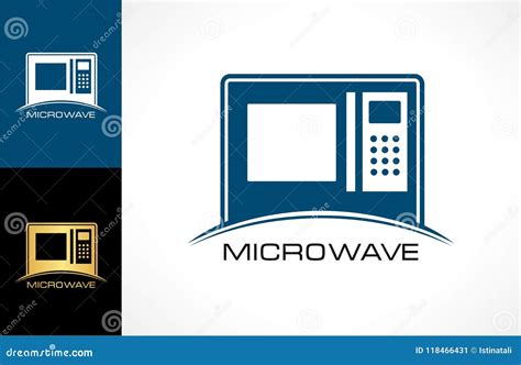 Microwave Oven Logo Stock Vector Illustration Of Design 118466431
