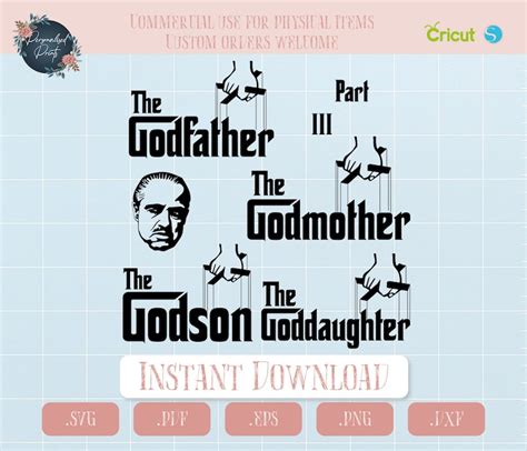 The Godfather Svg Cut File For Cricut Design Space Or Etsy Australia